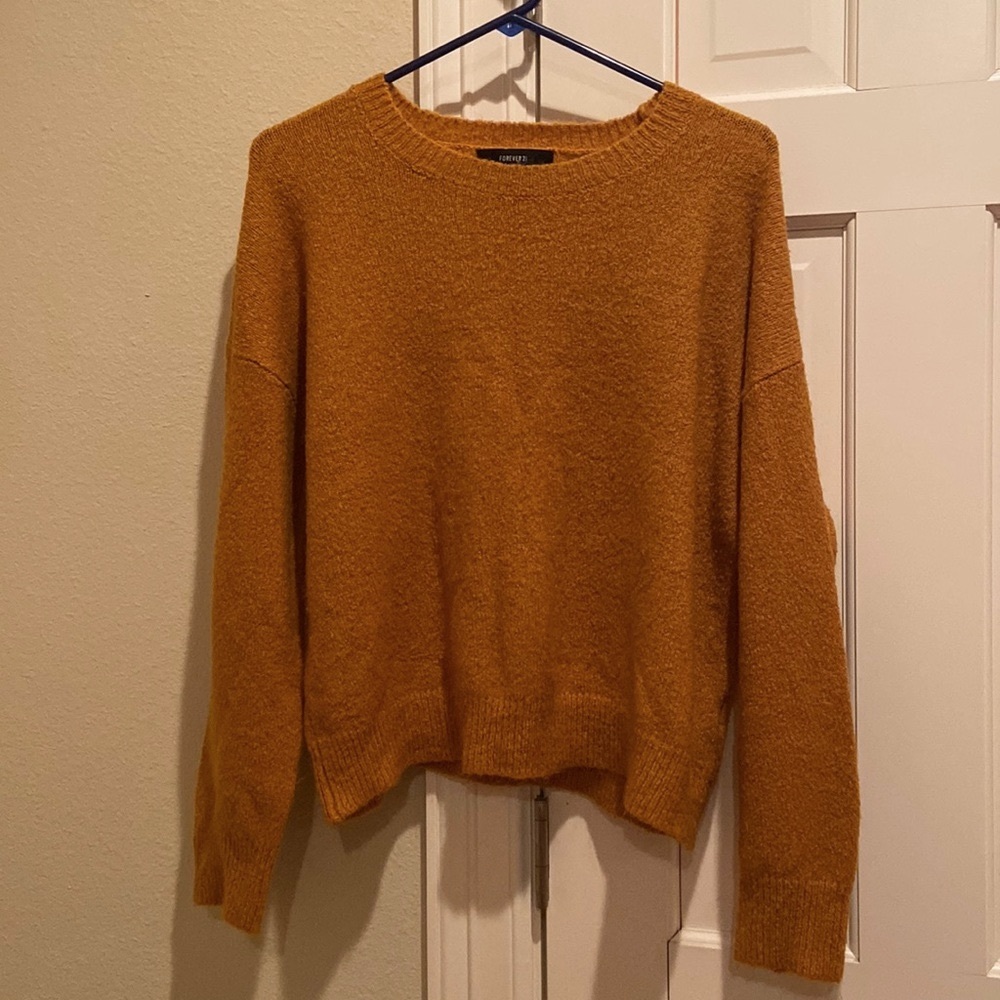 forever 21 mustard yellow sweater